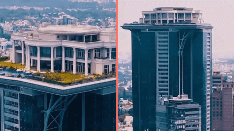 Billionaire may never get to live in €19m ‘sky mansion’ he built on top of 400ft skyscraper Billionaire may never get to live in €19m ‘sky mansion’ he built on top of 400ft skyscraper
