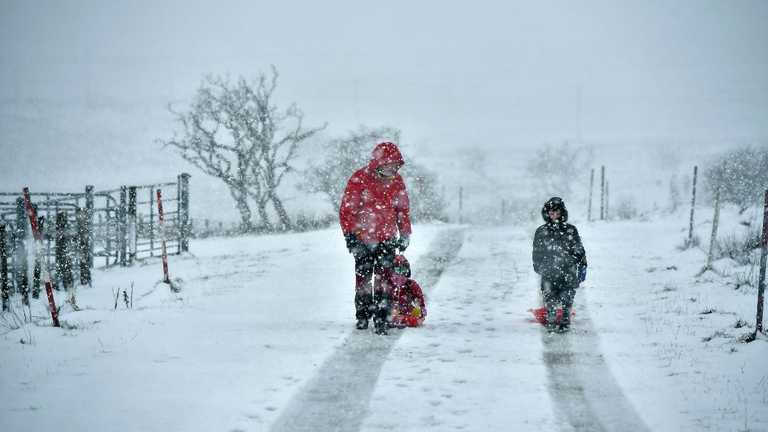 Warning issued to four counties as snowstorm is forecast