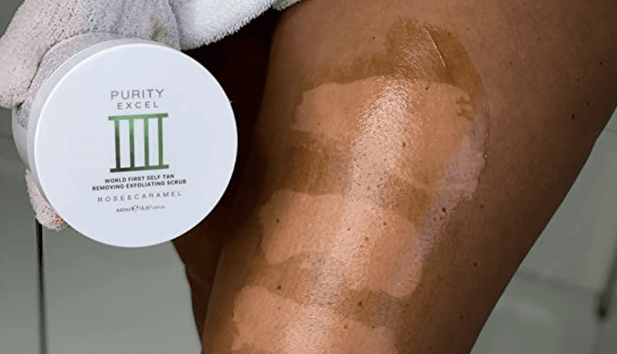 This exfoliator is going viral for removing tan in 1 minute
