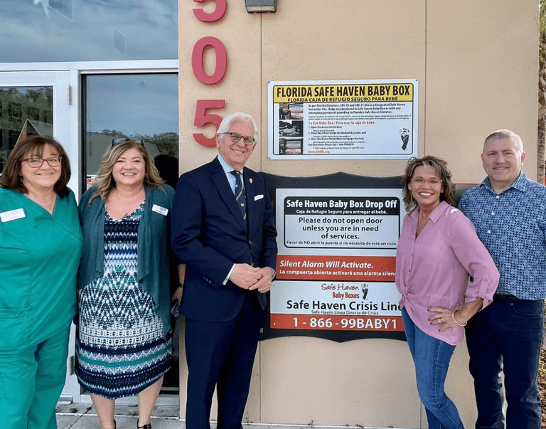 Parents praised for leaving infant in safe haven baby box