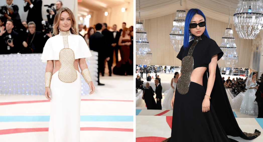 Olivia Wilde addresses her “twin” moment at the Met Gala