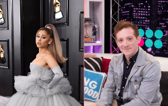 Ariana Grande and Ethan Slater spotted together at Disneyland