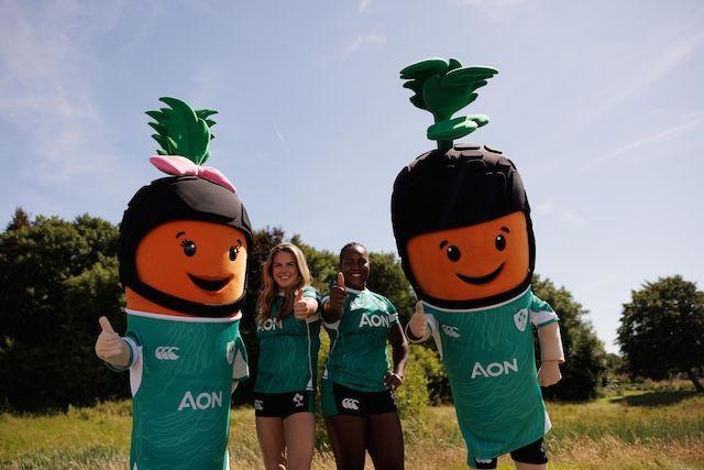 Help Katie the Carrot bring the luck of the Irish to our Women’s Rugby Team