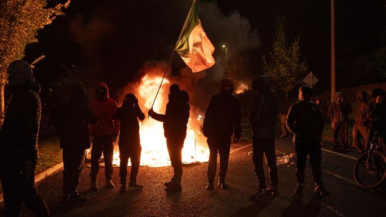Two Gardaí taken to hospital as unrest continues in Citywest