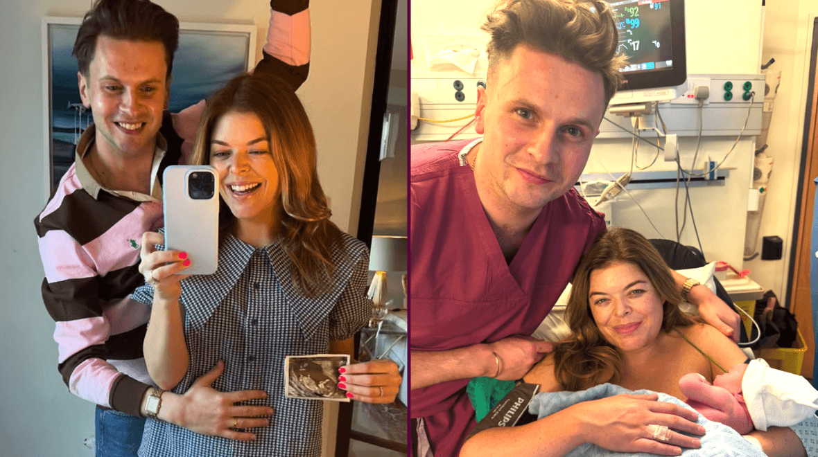 Irish presenter Doireann Garrihy gives birth to her first child