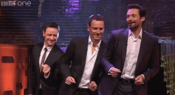 Nothing To See Here… Except Hugh Jackman, Michael Fassbender & James McAvoy Dancing To Blurred Lines