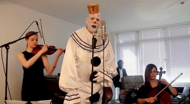 VIDEO: Puddles The Sad Clown Covers Sia’s Chandelier VIDEO: Puddles The Sad Clown Covers Sia’s Chandelier