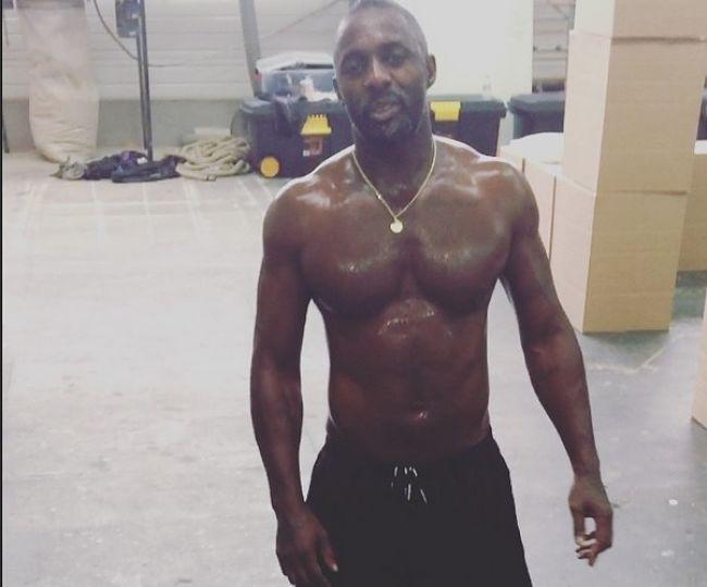VIDEO: Shirtless Idris Elba Gets Sweaty in Training for New Film VIDEO: Shirtless Idris Elba Gets Sweaty in Training for New Film