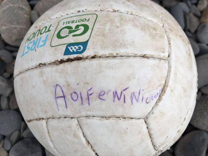 Welsh woman finds Irish girl’s football that floated across the sea Welsh woman finds Irish girl’s football that floated across the sea