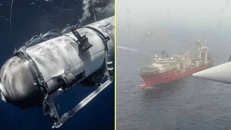 Deepwater robot finally reaches sea floor as oxygen runs out on missing Titanic sub Deepwater robot finally reaches sea floor as oxygen runs out on missing Titanic sub