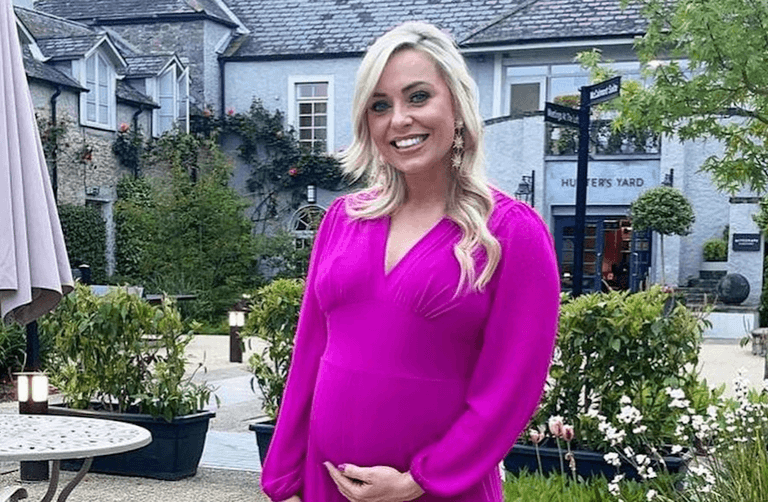 ‘He couldn’t wait’: Anna Geary gives birth to her first child ‘He couldn’t wait’: Anna Geary gives birth to her first child