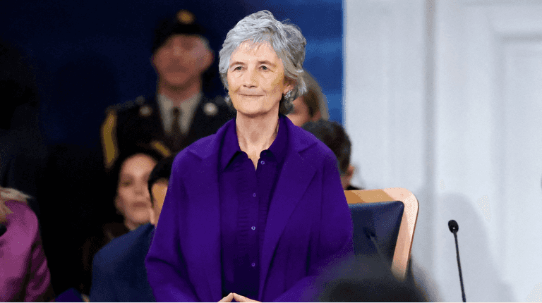 The moving meaning behind Catherine Connolly’s inauguration outfit The moving meaning behind Catherine Connolly’s inauguration outfit